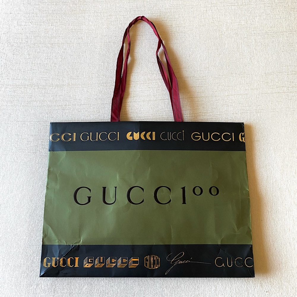 GUCCI 100th Anniversary Limited Edition Paper Gift Bag